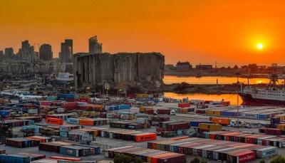 Food Containers Removal from Beirut Port Begins