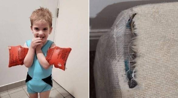 British Child Eats Carpets and Household Furniture