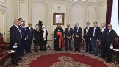 Meeting Recent Developments: Patriarch Raï Meets a Delegation from the Future Movement