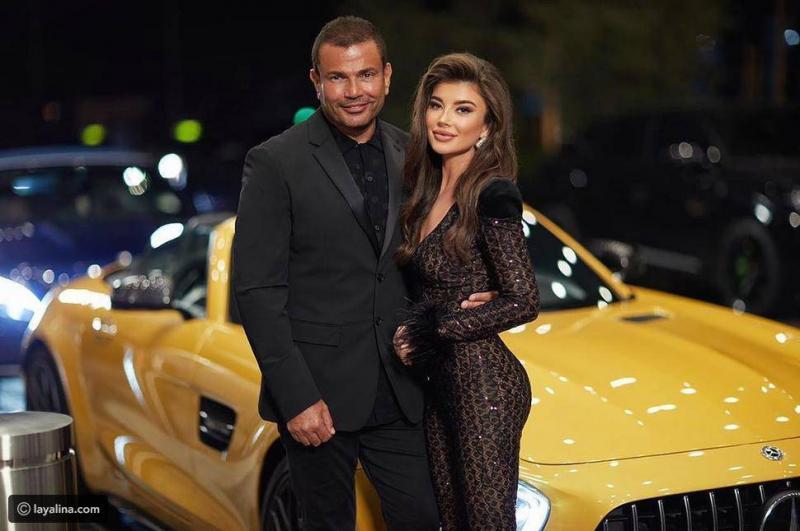 Amr Diab with Russian Model Nika Mariana in an Advertisement