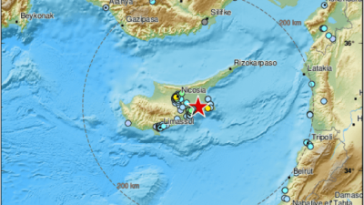 Earthquake in Cyprus Felt by Residents of Coastal Areas