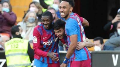 Aubameyang Returns Barcelona to the Top Four