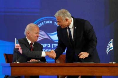Biden and Lapid Sign the Jerusalem Declaration