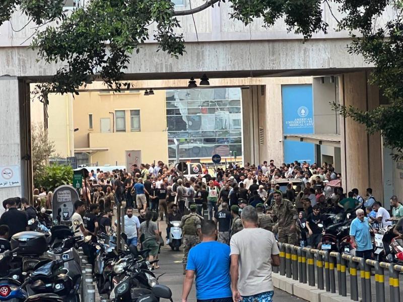 مستشفيات في لبنان تعج بالمصابين (فيديو)
