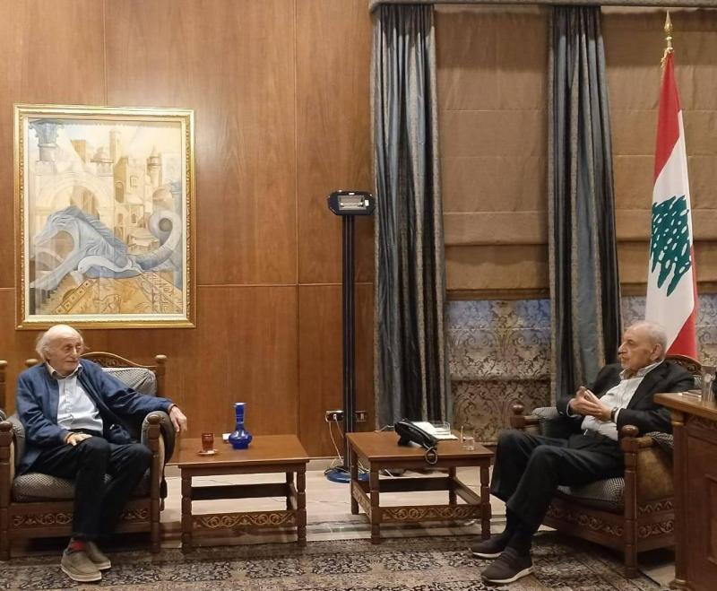 جنبلاط من عين التينة: كارثة وطنية تحلّ بلبنان