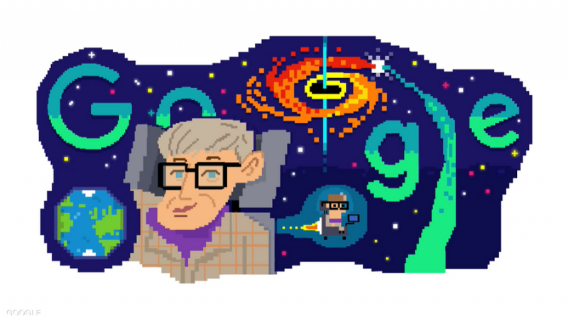 بفيديو مذهل.. غوغل يحتفل بعالم الفيزياء الراحل ستيفن هوكينغ