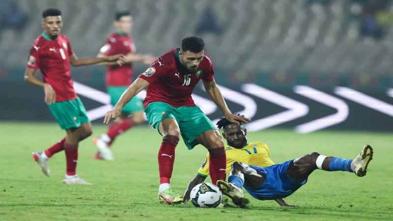 المغرب يتعادل مع الجابون ويتأهلان لدور الـ 16 فى أمم أفريقيا