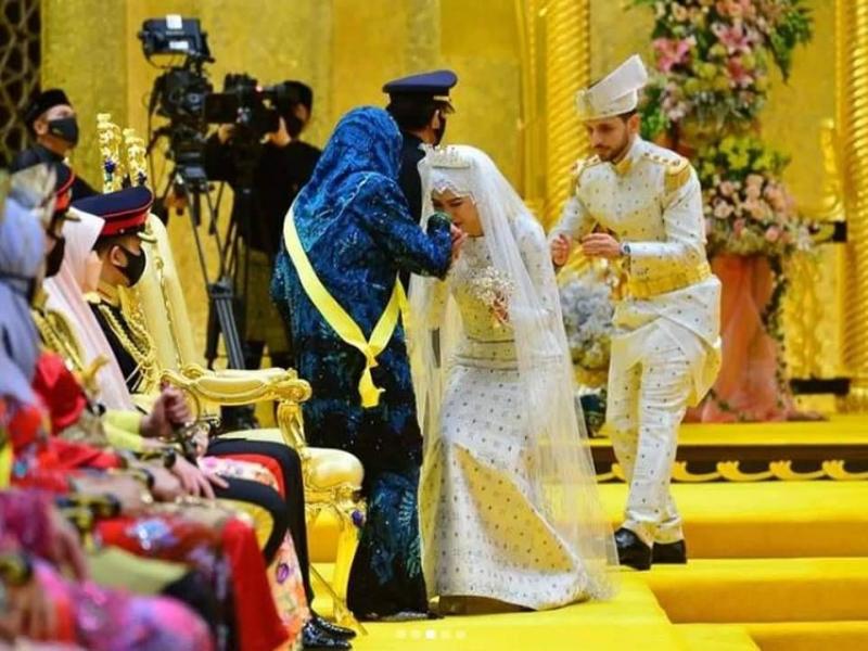 شاب عراقي يتزوج ابنة سلطان بروناي في حفل زفاف ملكي