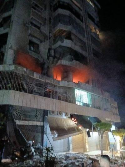 إسرائيل تضرب مركزا لحزب الله في قلب بيروت.. وتقتل 7 أشخاص