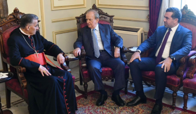 موفدا جنبلاط من بكركي: وقف الحرب وفصل لبنان عن غزة