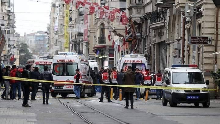Large Explosion Shakes Central Istanbul