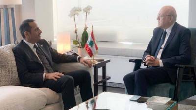 Mikati Discussed Conditions with Qatar's Foreign Minister