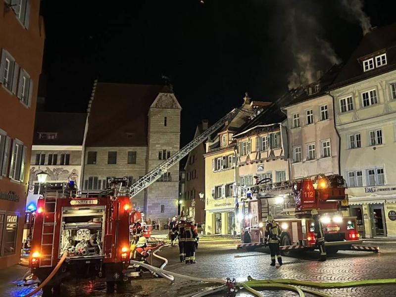 Massive Fire in Historical Town in Germany