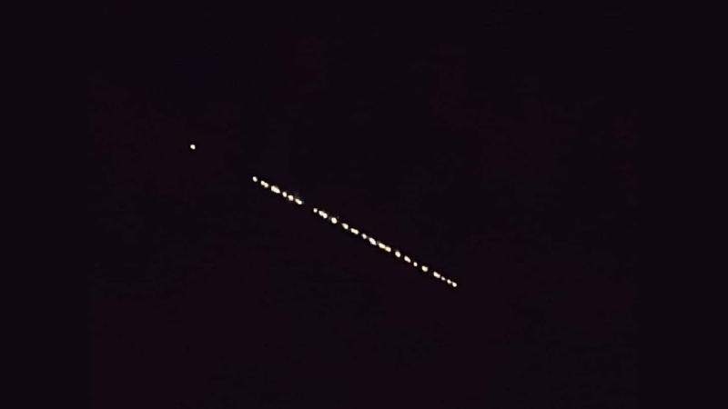 Starlink Train Passes Over Lebanon