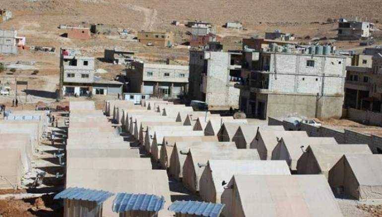 Fire in a Syrian Refugee Camp in Arsal