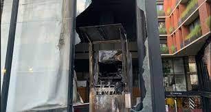 Unknown Individuals Burned an ATM Belonging to "Lebanon and the Middle East Bank"