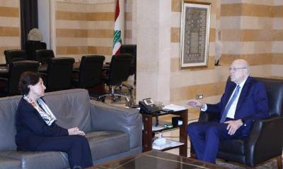 Mikati Discussed with Grillo the Upcoming Visit of Le Drian