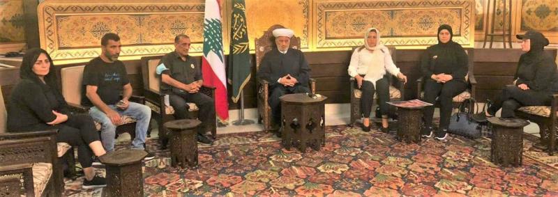 Meeting with Drian: Families of Firefighters and Port Blast Victims