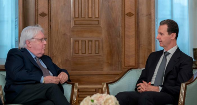 Title: Assad and Griffith Discuss Ways to Assist Syria After the Earthquake and the Return of Refugees