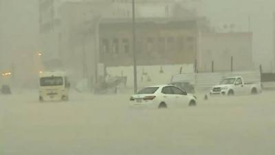 Title: Jeddah Flooded with Rain