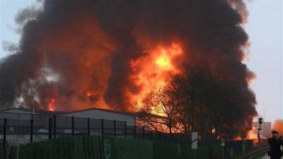 Hamburg Police Warn of Possible Toxic Substances in the Air Due to Fire