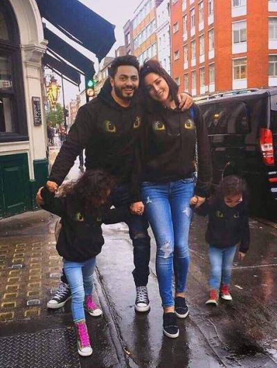 Tamer Hosny and Basma Boucif Celebrate Their Daughters' Birthday Together