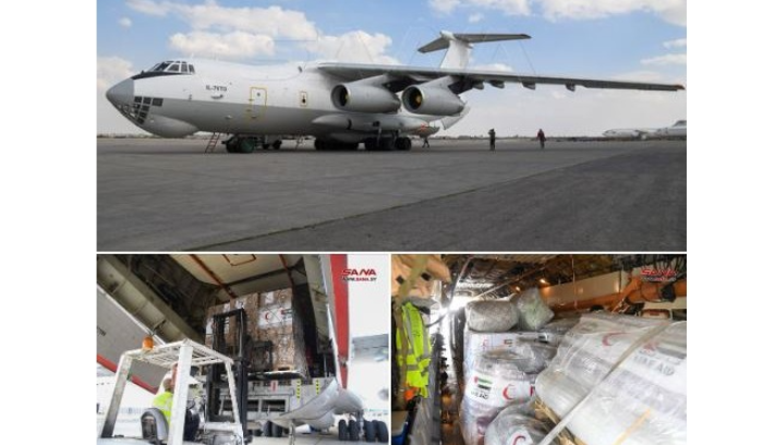 Aid Arrives in Syria by Land, Sea, and Air