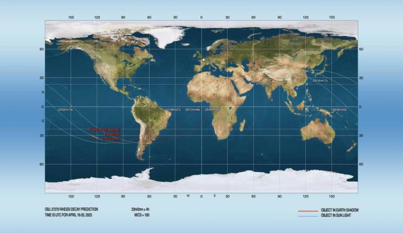 Satellite to Fall Tonight.. Location Unknown