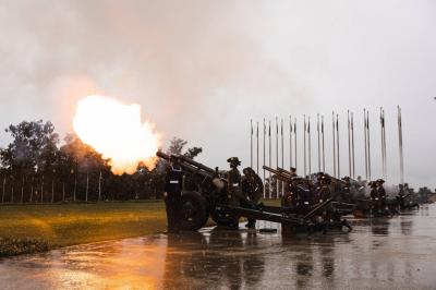 Title: Australia and New Zealand Celebrate King Charles III's Coronation with 21-Gun Salutes