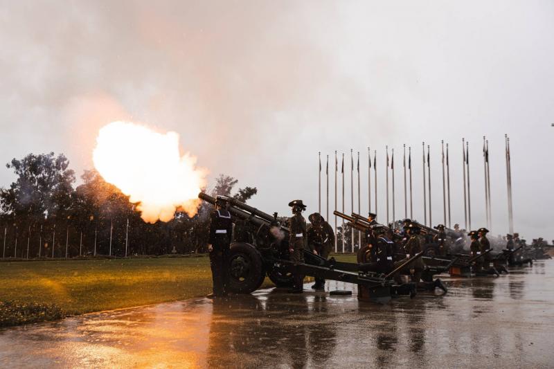 Title: Australia and New Zealand Celebrate King Charles III's Coronation with 21-Gun Salutes