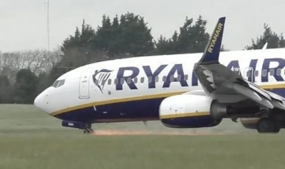 Title: Plane Involved in Accident While Landing at Dublin Airport in Ireland