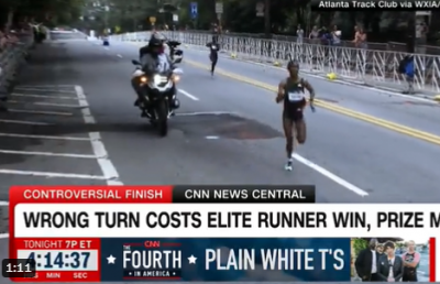 Wrong Turn Robs American Runner of Victory