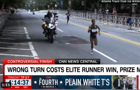 Wrong Turn Robs American Runner of Victory