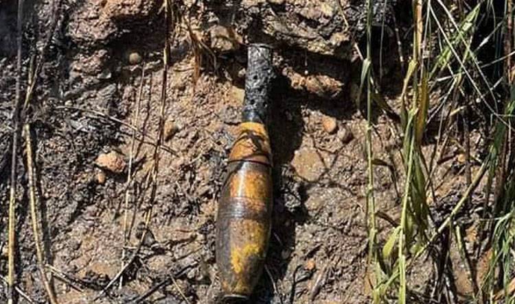 Finding Two Old Unexploded Shells in Kfar Rumman