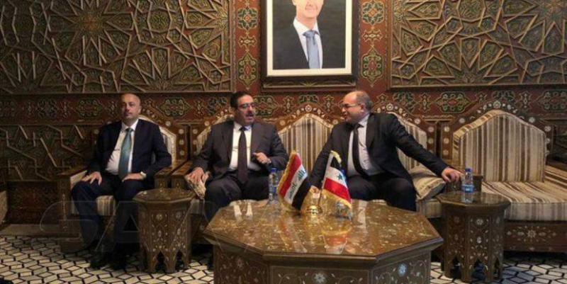 Iraqi Minister of Commerce Arrives at Damascus Airport