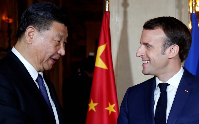 Macron Arrives in China