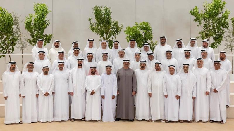 UAE President Meets Classmates... A Photo for Remembrance