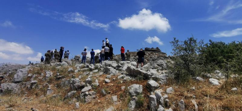 Israeli Forces Use Tear Gas on Lebanese in Kfarshouba