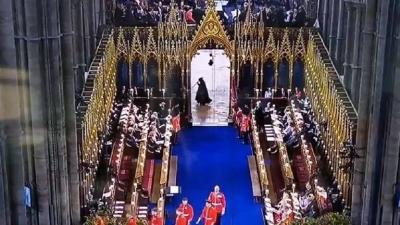 Title: "Death's Shadow" Appears at King Charles' Coronation Ceremony