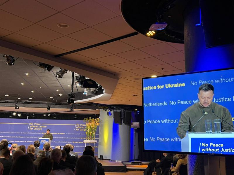 Zelensky in The Hague: Putin Deserves Trial for His Criminal Actions