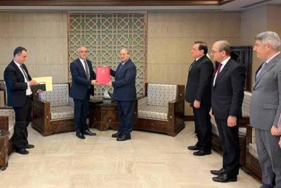 Title: Al-Miqdad Receives Credentials of Tunisian Ambassador to Syria