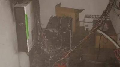 Extinguishing a Fire in an Electrical Room in Jbeil