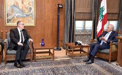 Title: Berri Receives UN Assistant Secretary-General and Bishop Matar