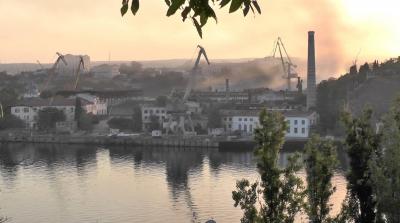 Ukraine Strikes Port Infrastructure in Sevastopol Bay