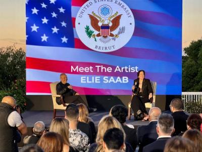 American Embassy in Beirut Hosts Elie Saab at Cultural Evening