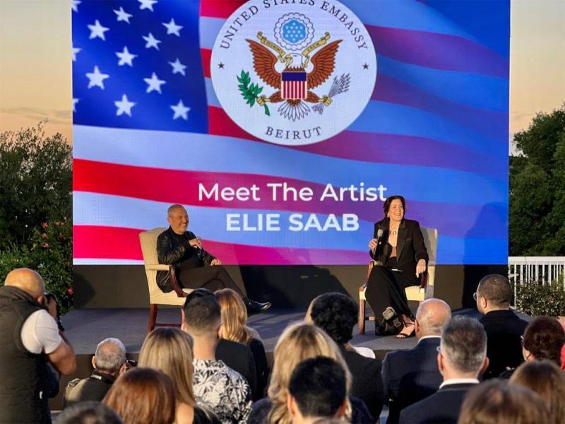 American Embassy in Beirut Hosts Elie Saab at Cultural Evening