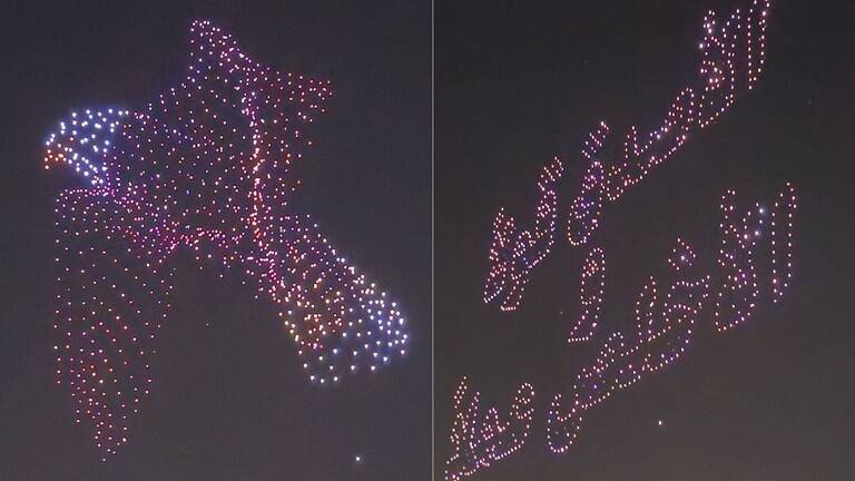 1220 Drones Illuminate the Skies of Jordan