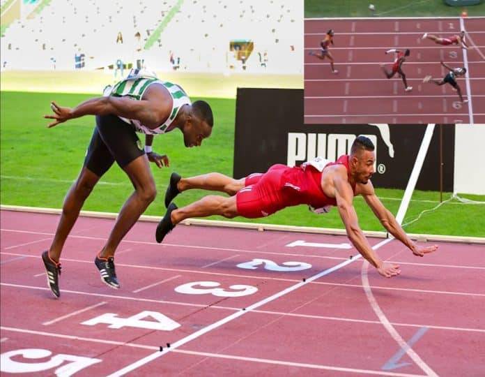 Lyles Wins 150-Meter Race at Atlanta Games