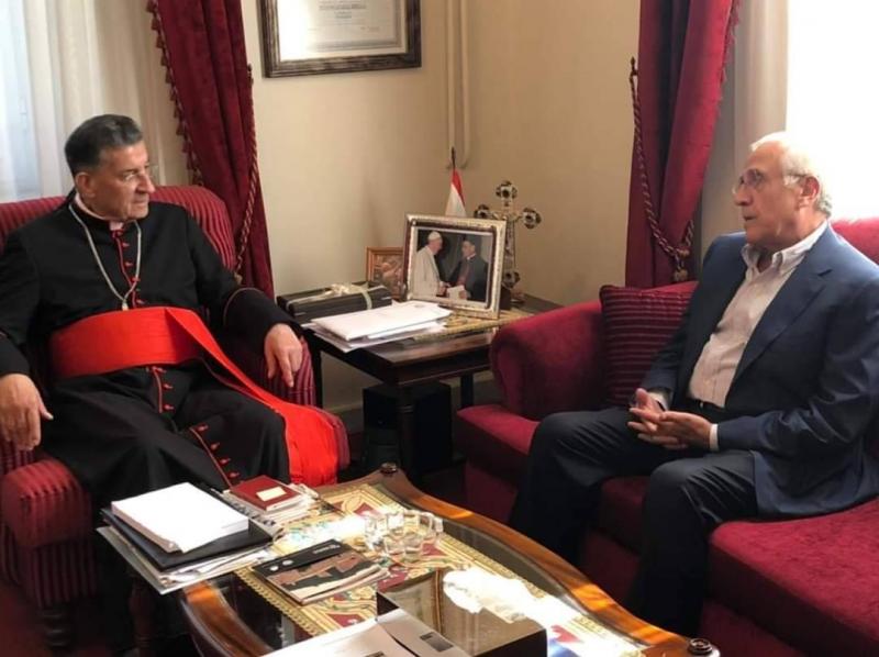 Suleiman Presents His Presidential Initiative with the Patriarch