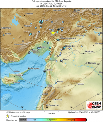 Panic in Kahramanmaraş After 4.7 Magnitude Earthquake